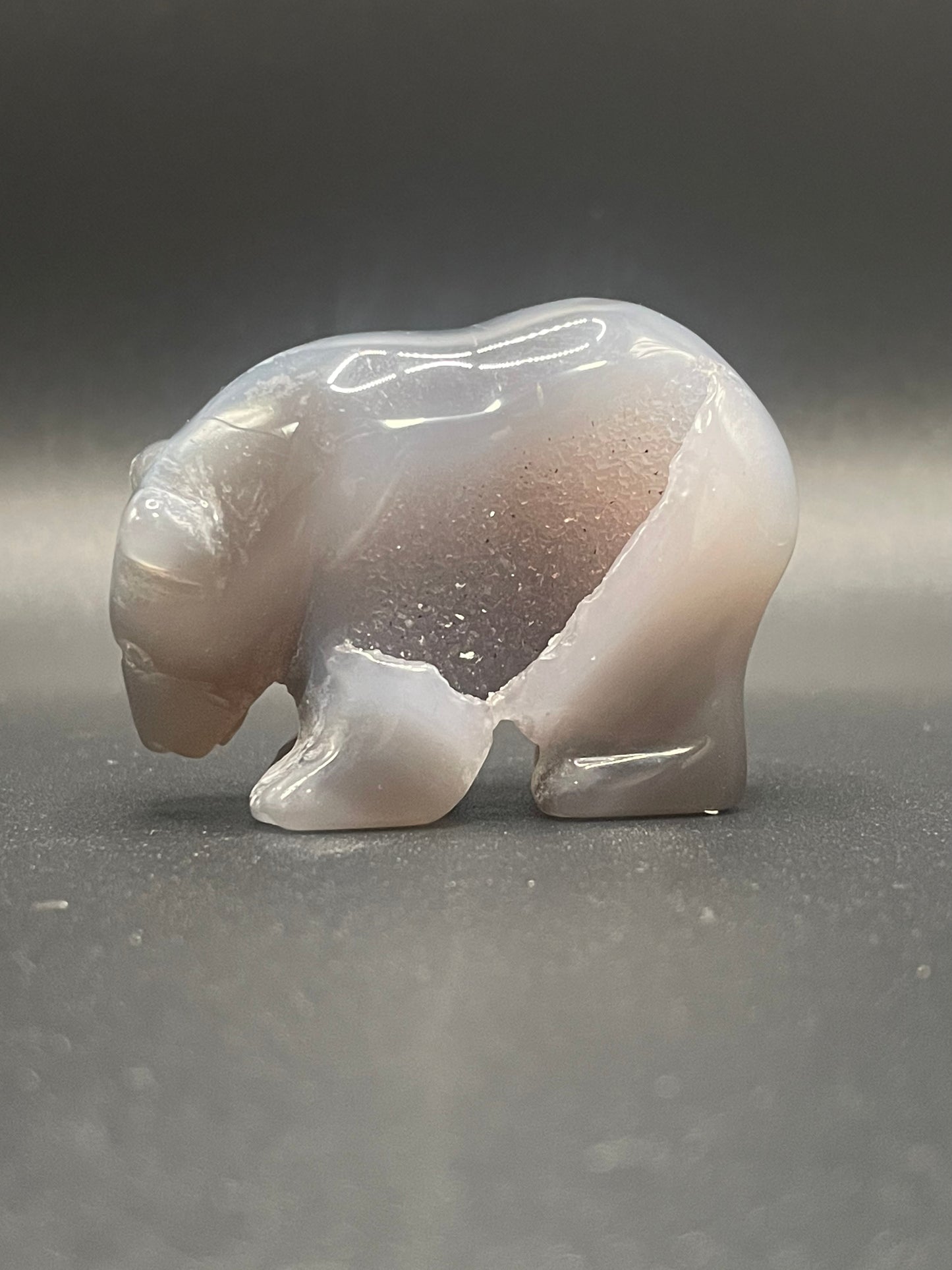 Druzy Agate Bear