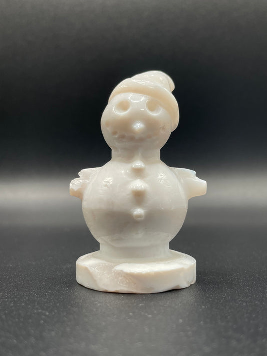 White Agate Snowman