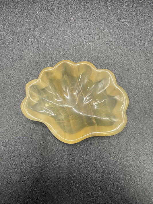 Yellow Fluorite Shell Bow