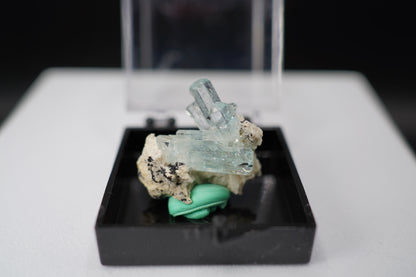 Aquamarine on Feldspar