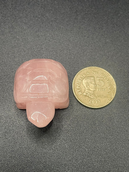 Rose Quartz Small Turtle