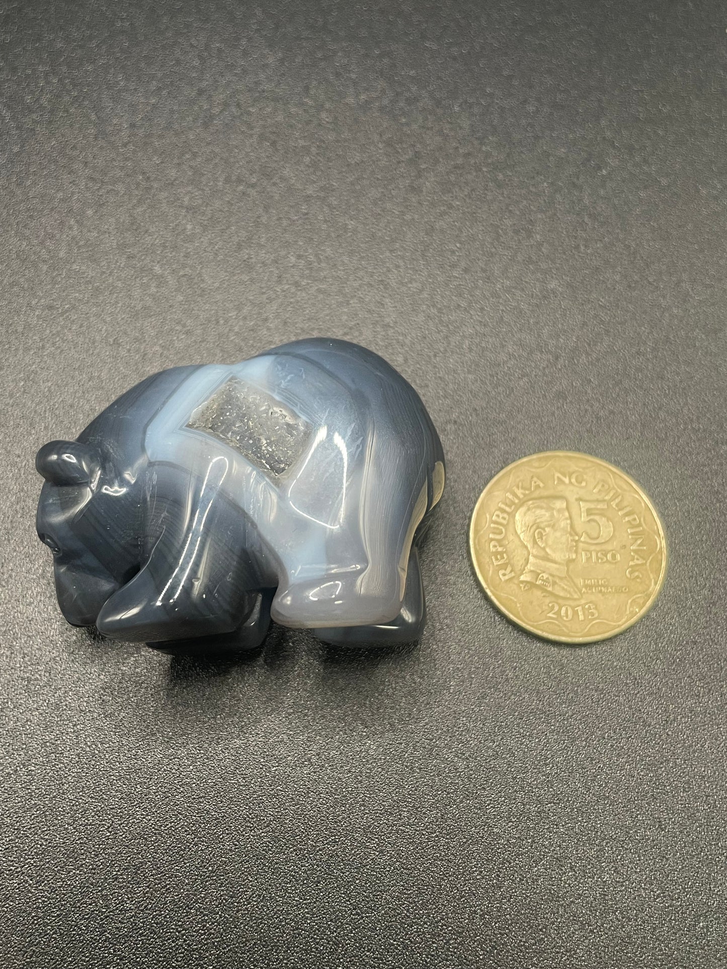 Druzy Agate Bear