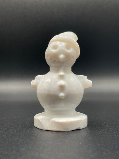 White Agate Snowman