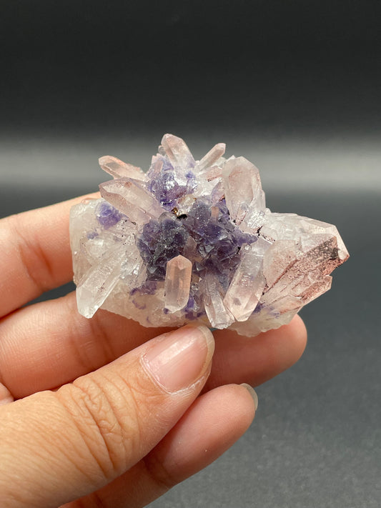 Fluorite in Quartz / Turkey