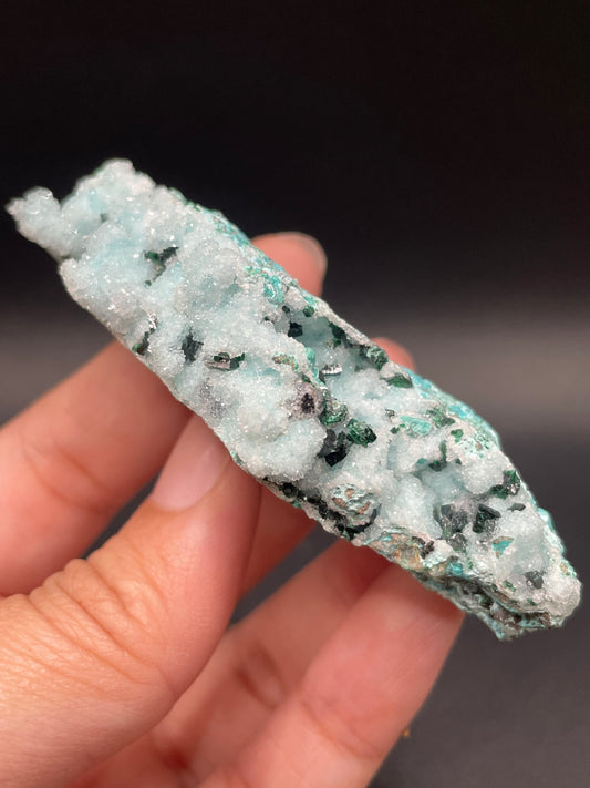 Libethenite, Chrysocolla with Quartz / DR Congo