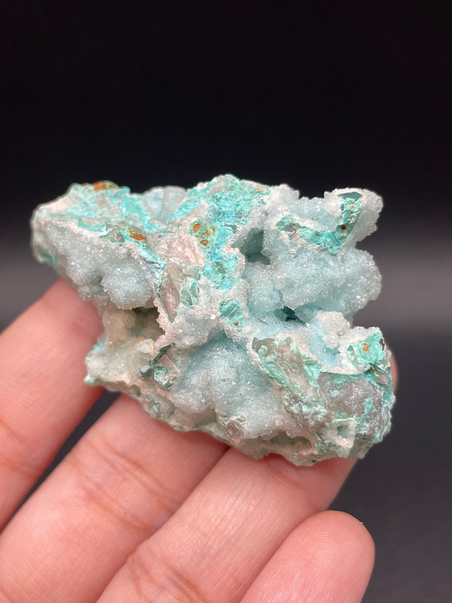 Chrysocolla with Quartz / DR Congo