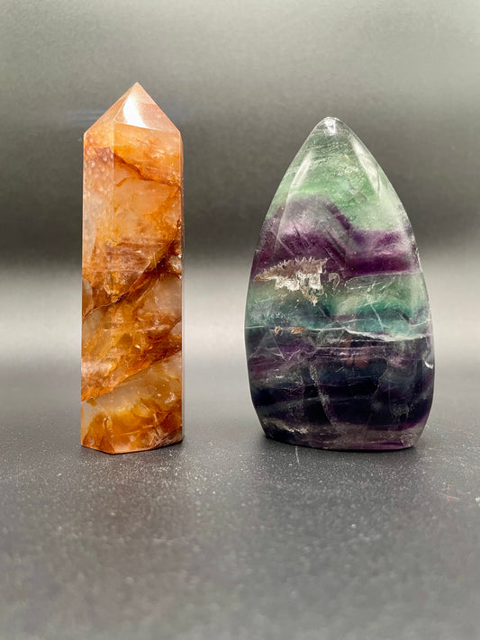 Golden Healer and Fluorite 001