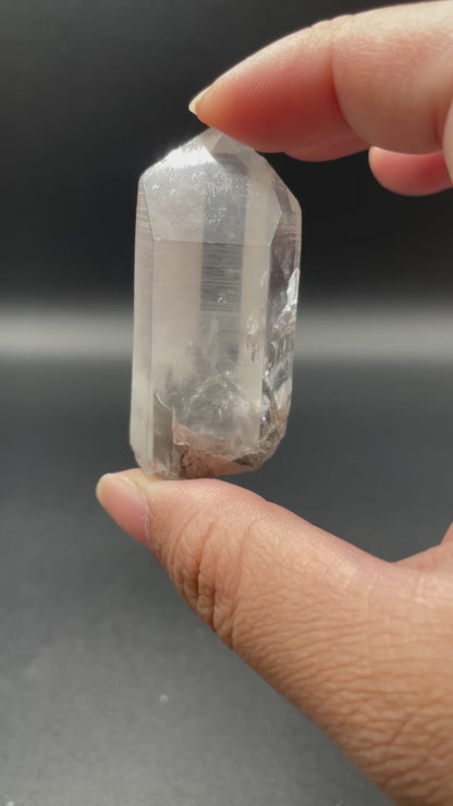 Clear Quartz with Carbon / Tibet