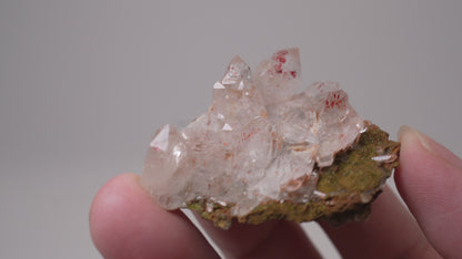 Quartz on Epidote "Harledote" / Namibia