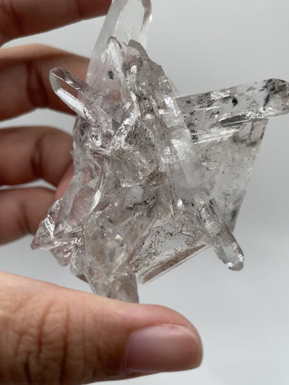 Clear Quartz with Carbon / Tibet